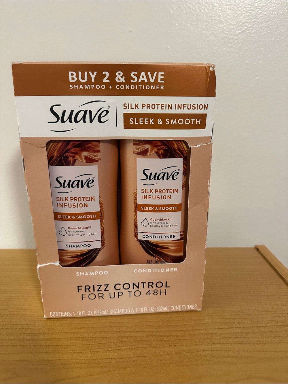 Silk Protein Infusion Sleek & Smooth Shampoo + Conditioner - Peach